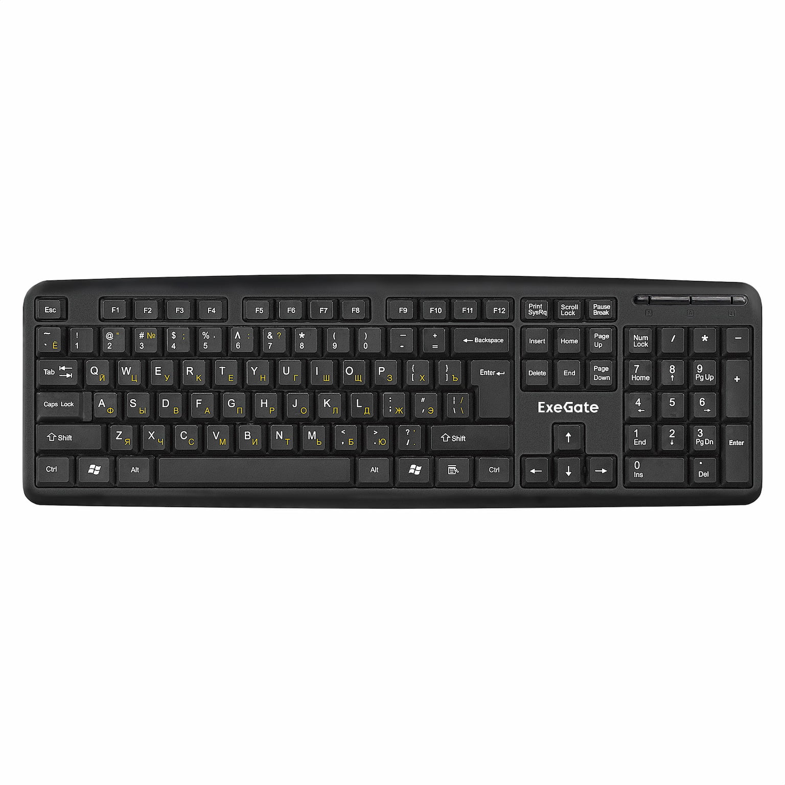 Клавиатура проводная ExeGate LY-331 (EX279937RUS), USB, черный