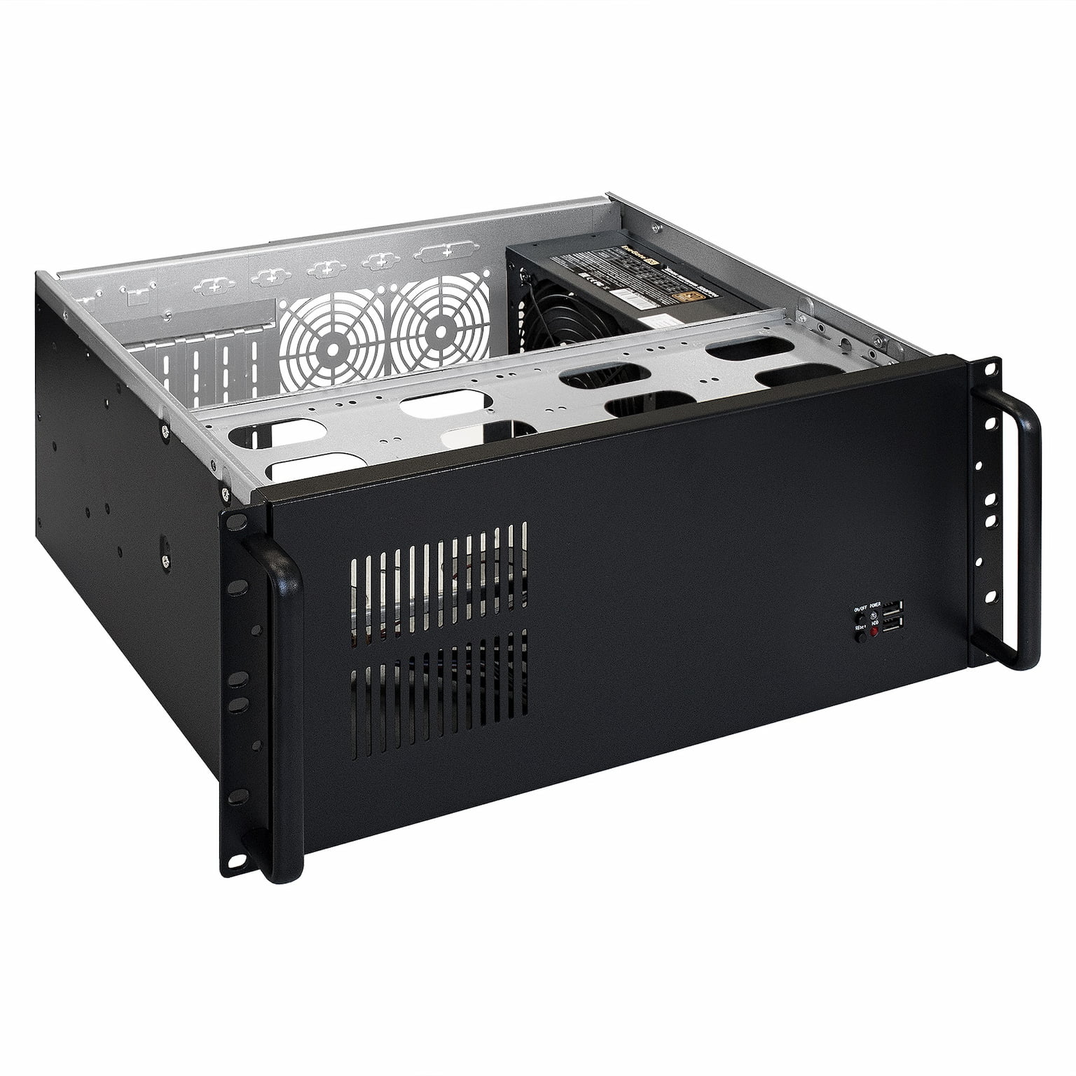 Серверный корпус ExeGate Pro EX292102RUS 4U300-08 (RM 19", высота 4U, глубина 300, БП 600PPH 80+Bronze, USB)