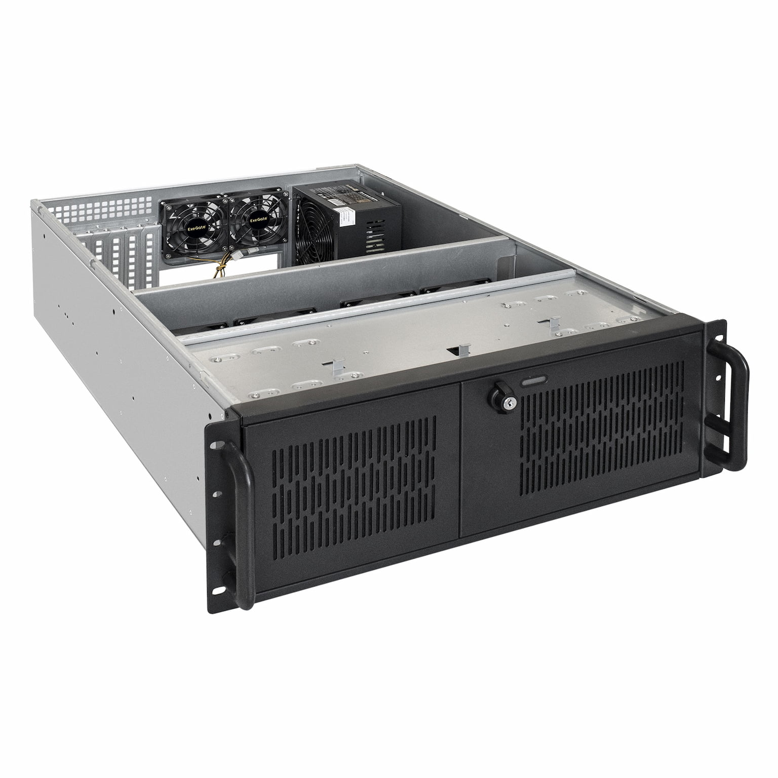 Серверный корпус ExeGate Pro 4U650-010/4U4139L RM 19", высота 4U, глубина 650, БП 800RADS, USB