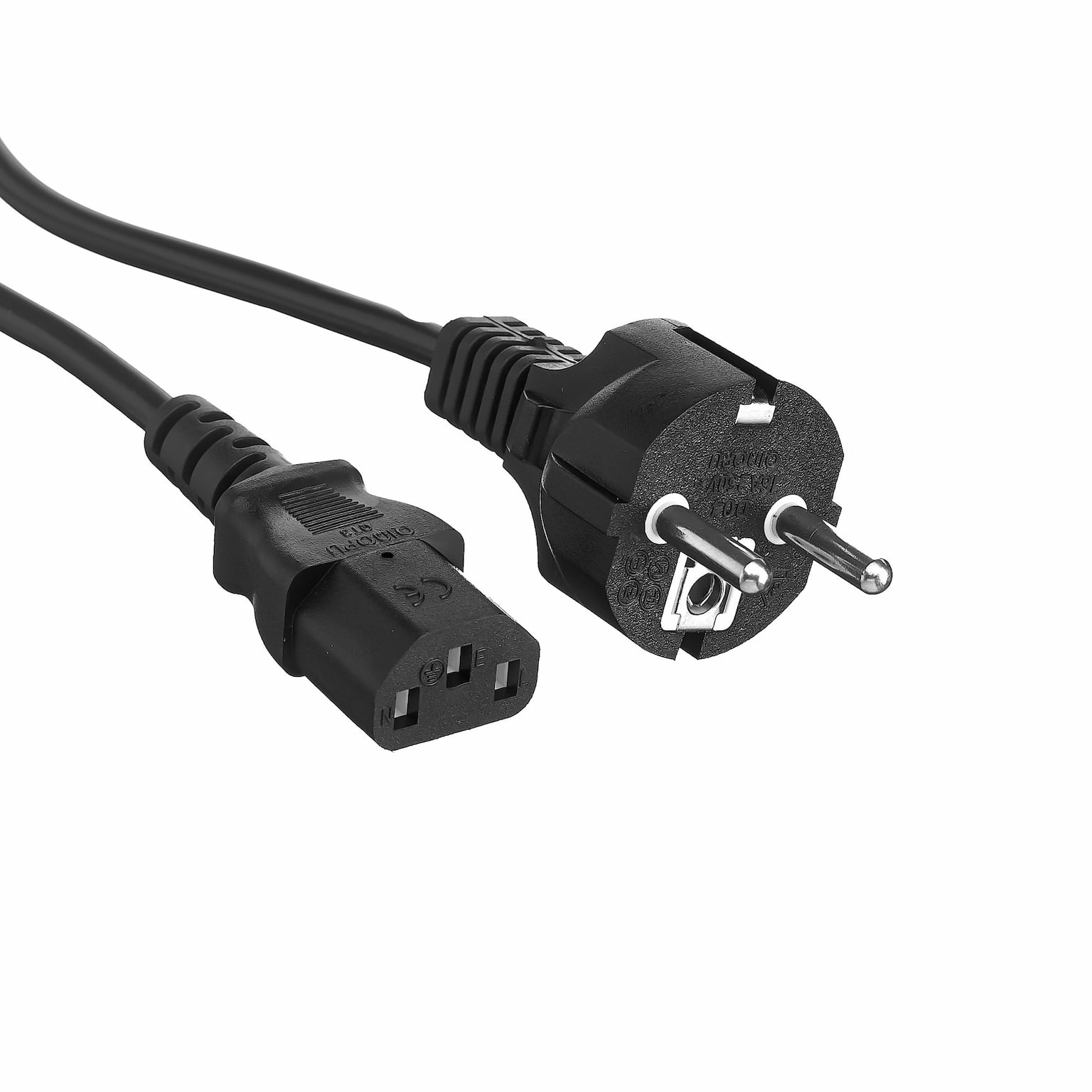 Кабель питания ExeGate PC-1,2 OfficePC 450W (Евровилка Schuko->С13) VDE-250V черный, 1.2м