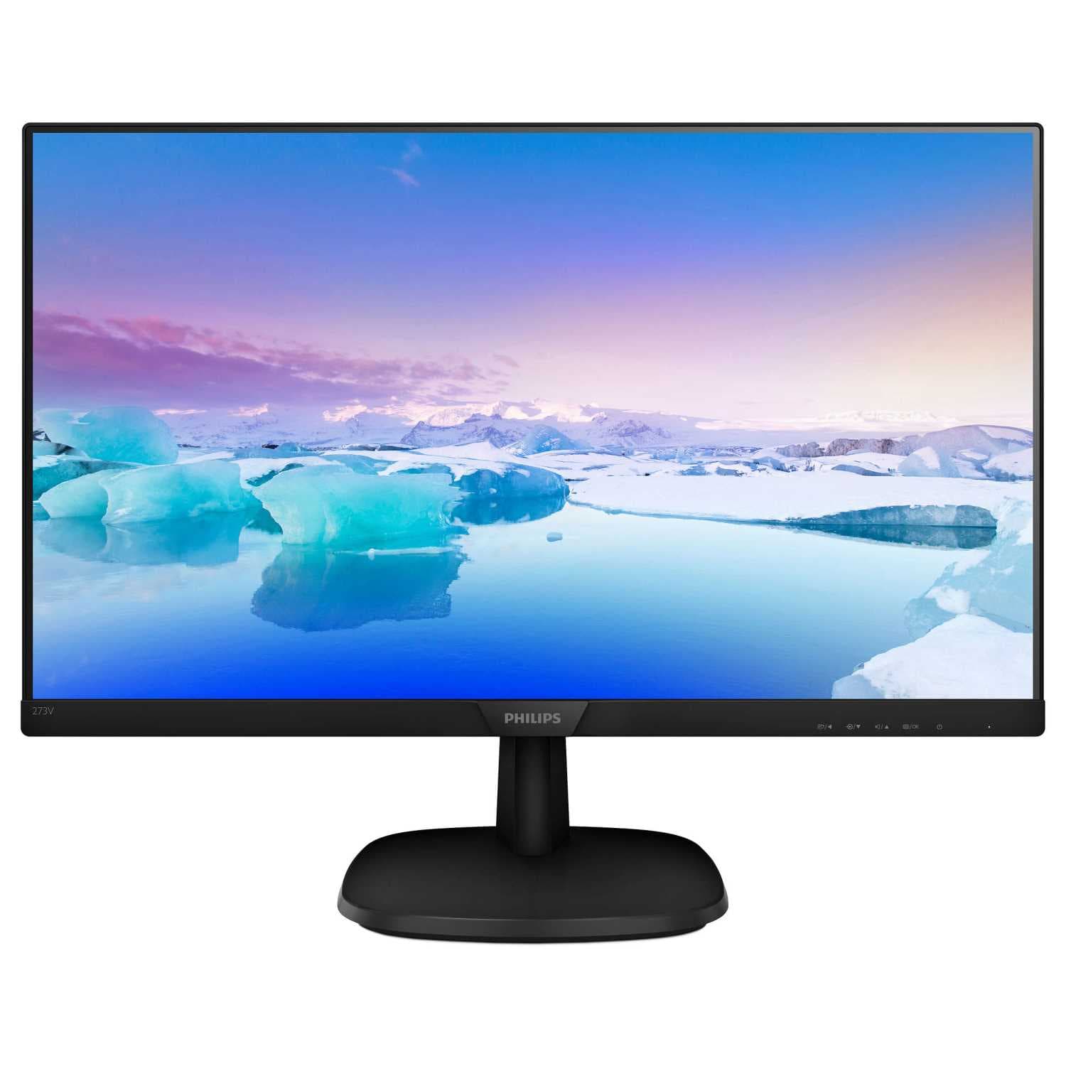 Монитор 27" Philips 273V7QDAB IPS 1920x1080, 75 Гц, 5 мс, 16:9, 250 кд/м2, 1xHDMI, 1xDVI, 1xVGA, черный