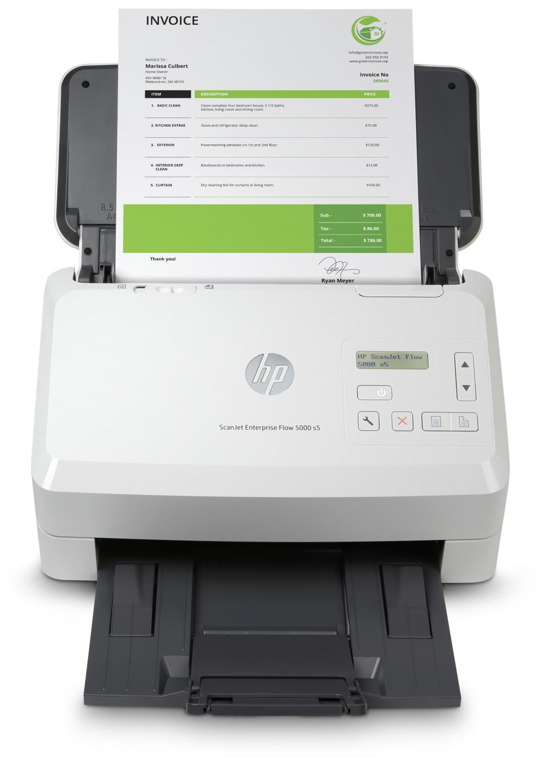 Сканер HP ScanJet Enterprise Flow 5000 s5, 1y warr, (replace L2755A)