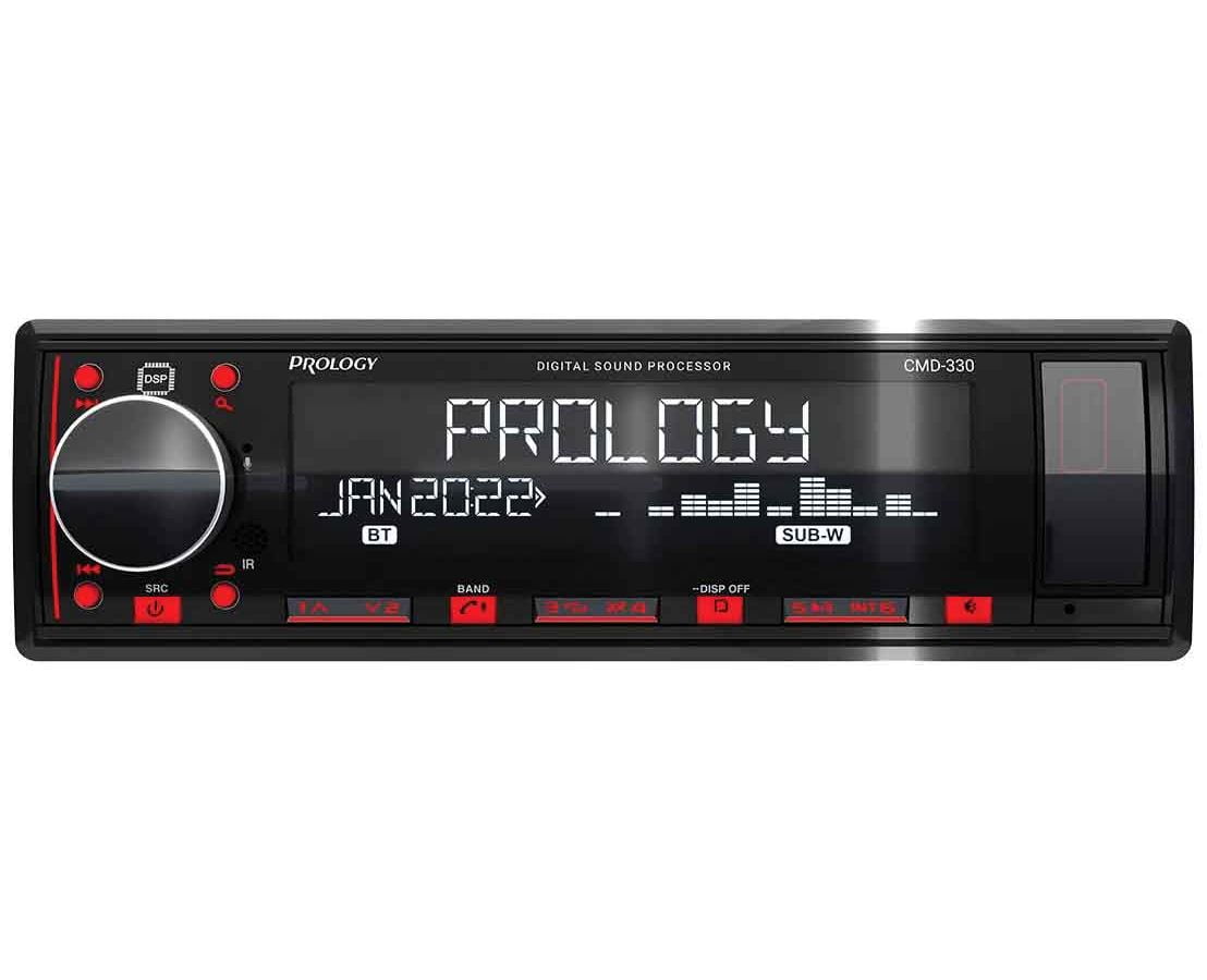 Автомагнитола Prology CMD-330, 1 DIN, Bluetooth, USB Type-A, AUX, пульт ДУ