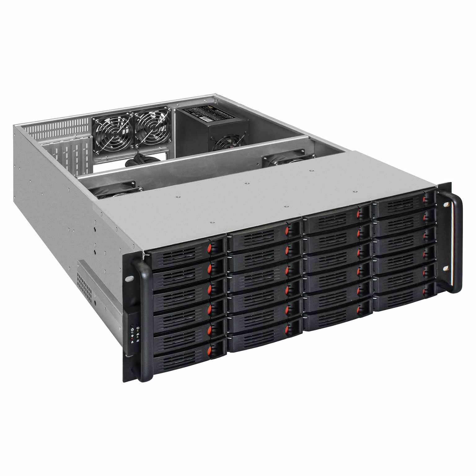 Серверный корпус ExeGate EX293580RUS Pro 4U660-HS24 (RM 19", высота 4U, глубина 660, БП 900ADS, 24xHotSwap, USB)