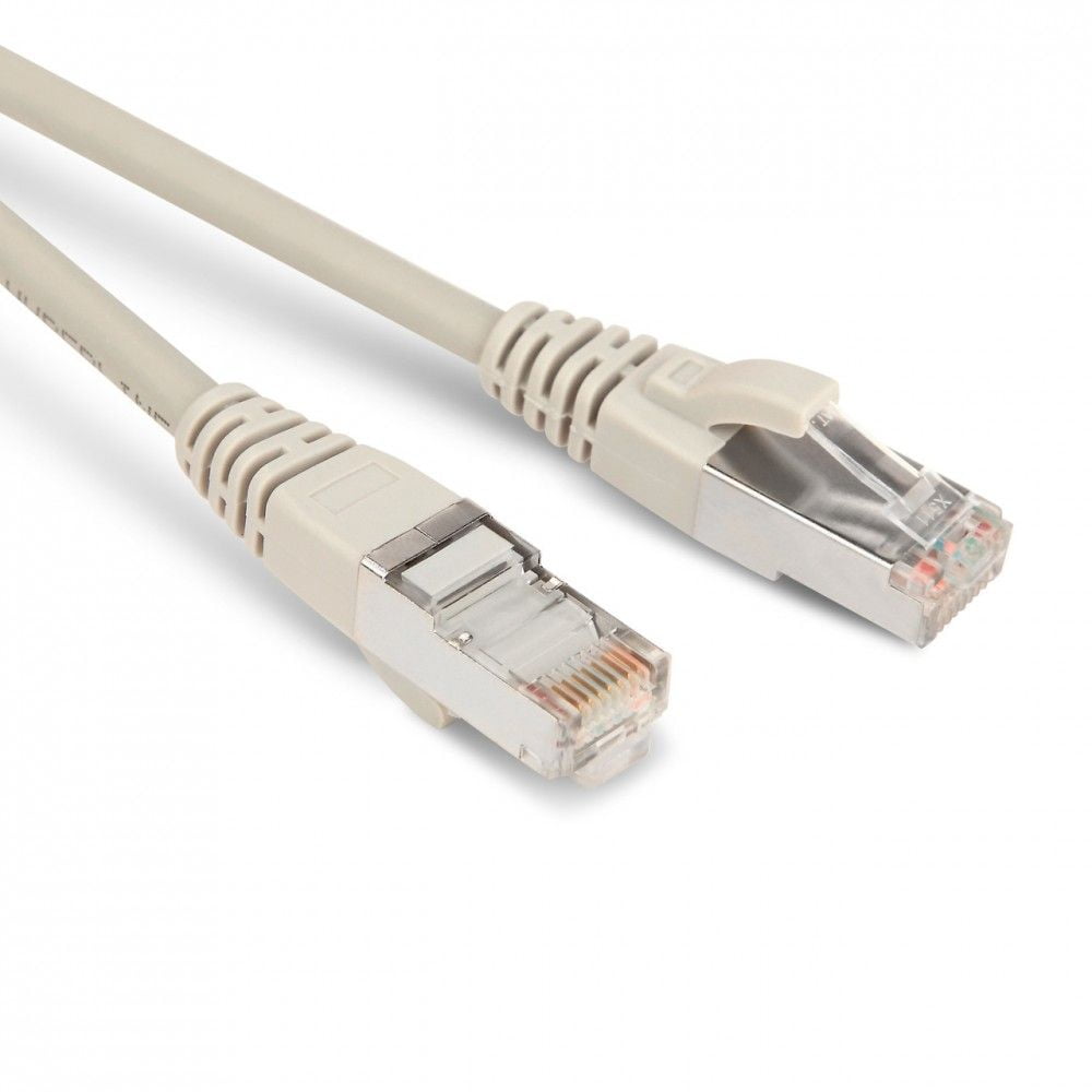 Патч-корд Hyperline PC-LPM-STP-RJ45-RJ45-C5e-20M-LSZH-GY F/UTP, экранированный, Cat.5е, LSZH, 20 м, серый
