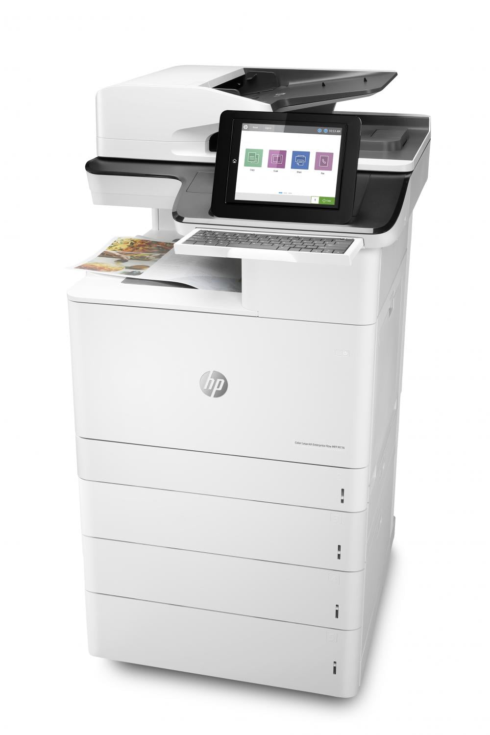 МФУ лазерное HP Color LaserJet Enterprise Flow MFP M776z (3WT91A), A3, цветной, печ. до 46 стр/мин. (А4) до 26 стр/мин. (А3), скан. до 120 стр/мин., 1200 x 1200 dpi (печать) 600x600dpi (скан.), USB, RJ-45, Air Print, Mopria