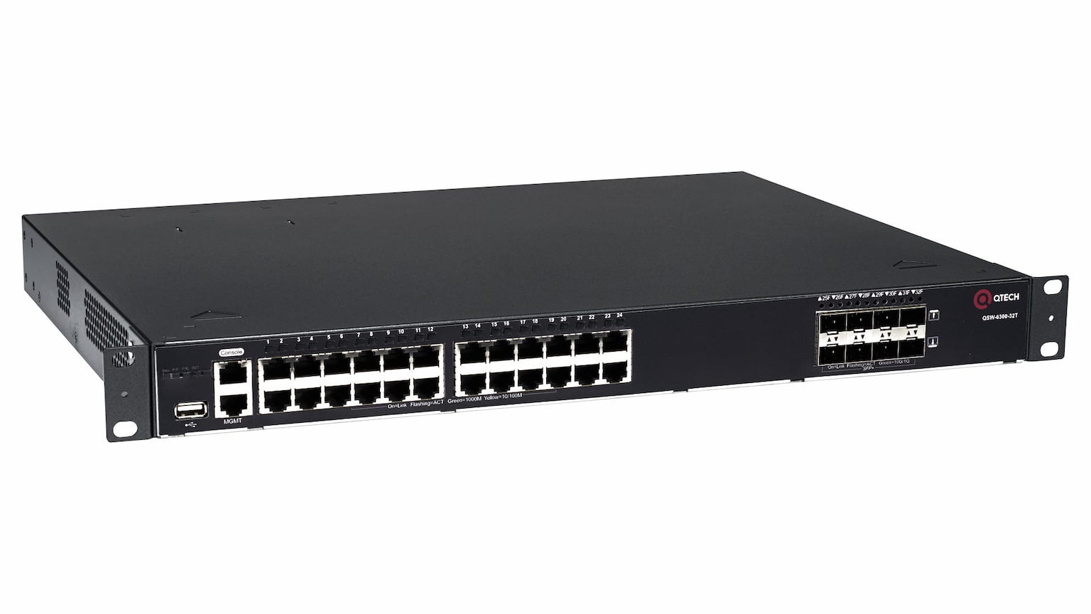 Коммутатор QTech QSW-6300-32T (L3) 24x1Гбит/с 8SFP+ управляемый