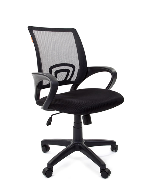 Кресло Chairman 696 TW-01 черный, ткань, 120 кг, механизм качания