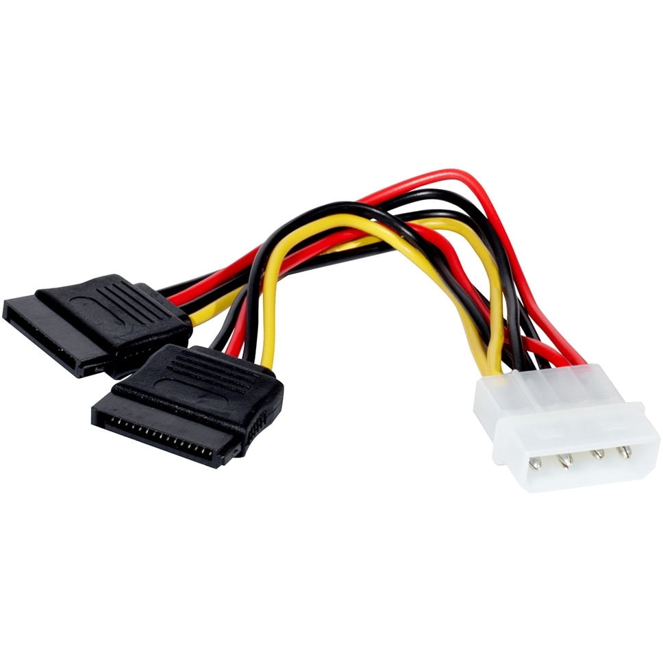 Кабель питания 2xSATA (от разъема Molex (IDE) блока питания), 15 см ExeGate