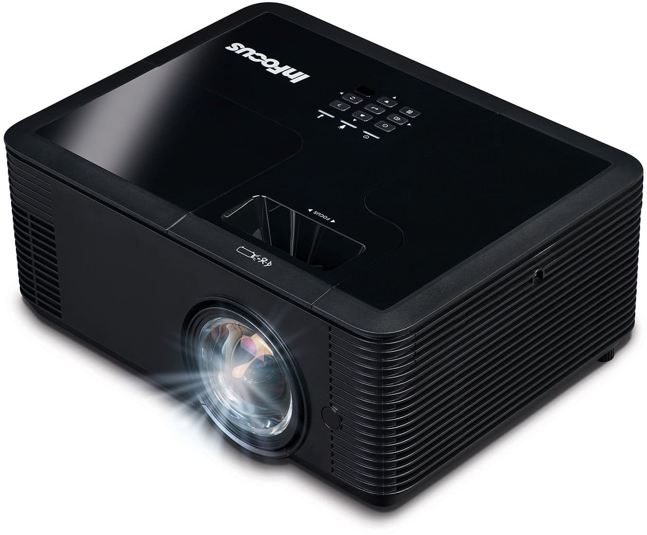 Проектор INFOCUS IN136ST DLP, 4000 ANSI Lm,WXGA (1280x800), 28500:1, 0.521:1, 3.5мм in,Composite video, VGA, HDMI 1.4a x3 (поддержка 3D), USB-A (для SimpleShare и др.), лампа 15000ч.(ECO mode),3.5мм out, Monitor out(VGA),RS232,RJ45,21дБ, 4,5 кг.