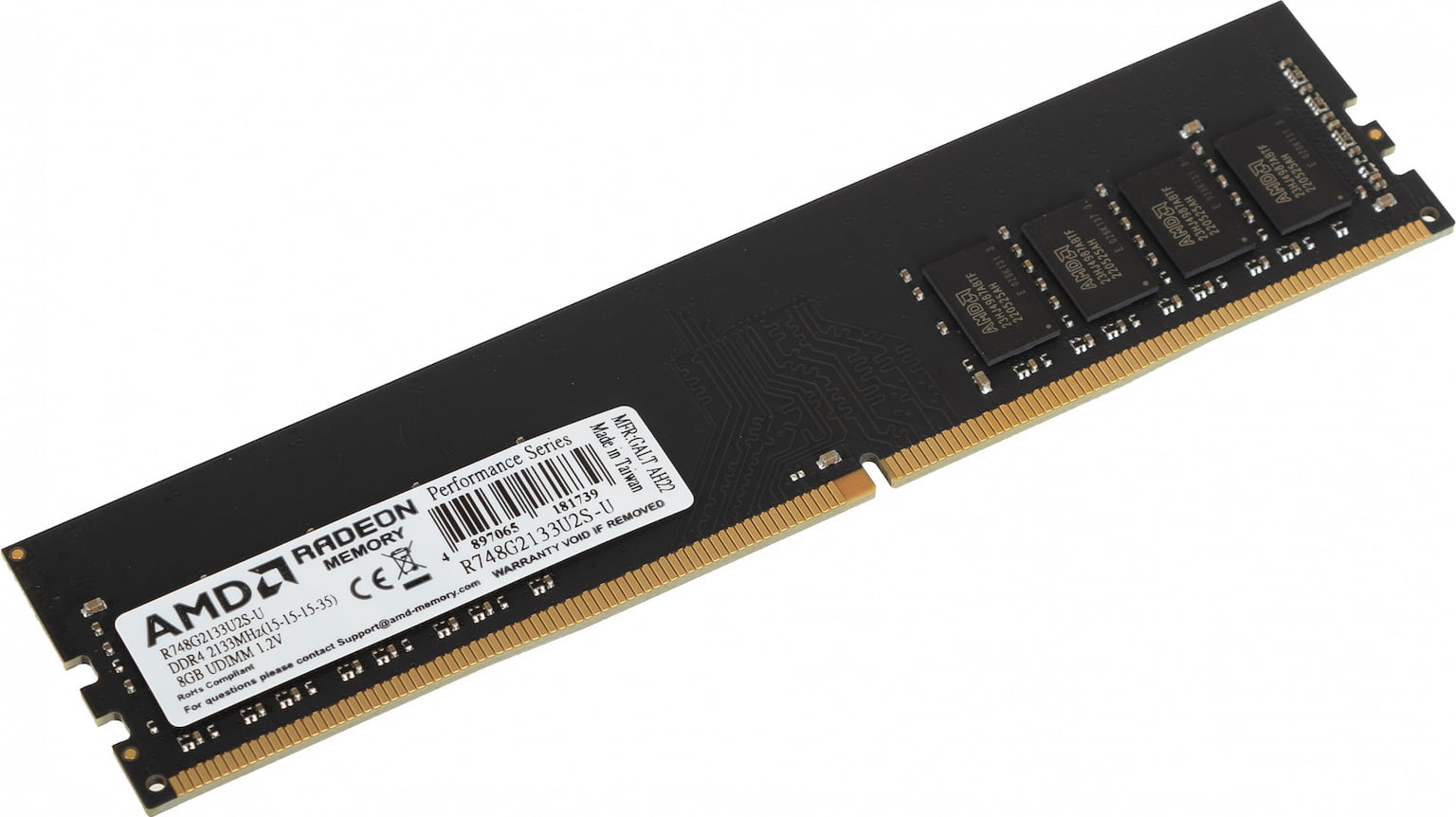 Оперативная память AMD Radeon R7, DDR4, 8GB (1x8GB), 2133MHz, CL15, DIMM