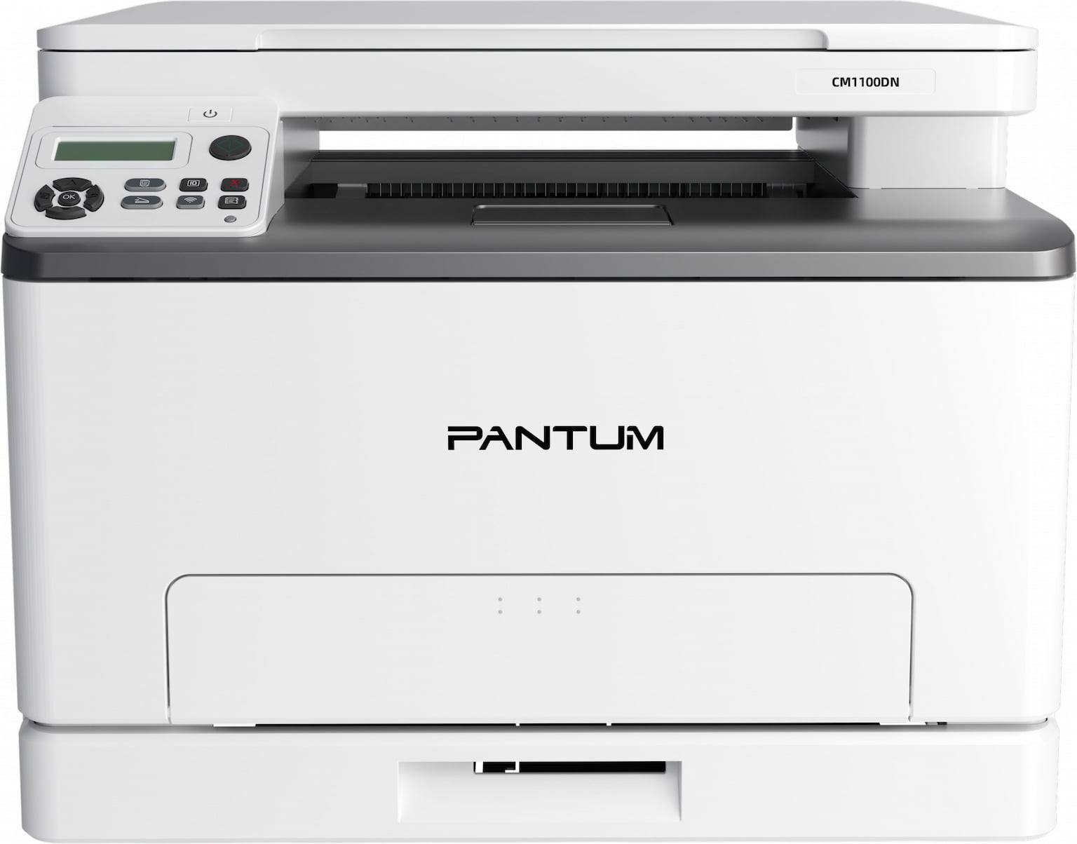 МФУ лазерное Pantum CM1100DN, A4, цветной, печ. до 18 стр/мин., скан. до 18 стр/мин., 600 x 1200 dpi (печать) 300x300dpi (скан.), USB, RJ-45