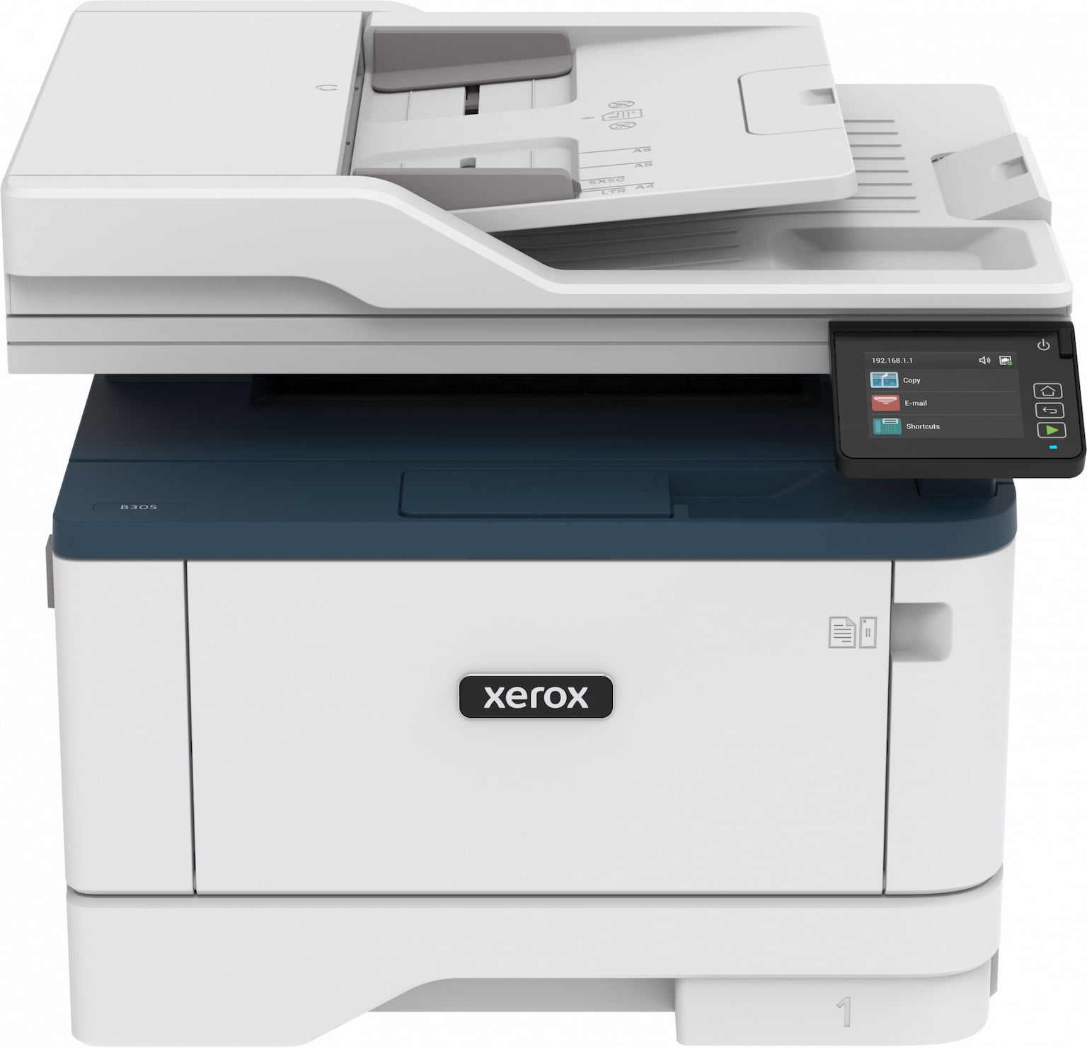 МФУ лазерное Xerox B305 (B305V_DNI), A4, ч/б, печ. до 38 стр/мин., скан. до 46 стр/мин. (ч/б) 20 стр/мин. (цвет), 600x600dpi, USB, RJ-45, Wi-Fi