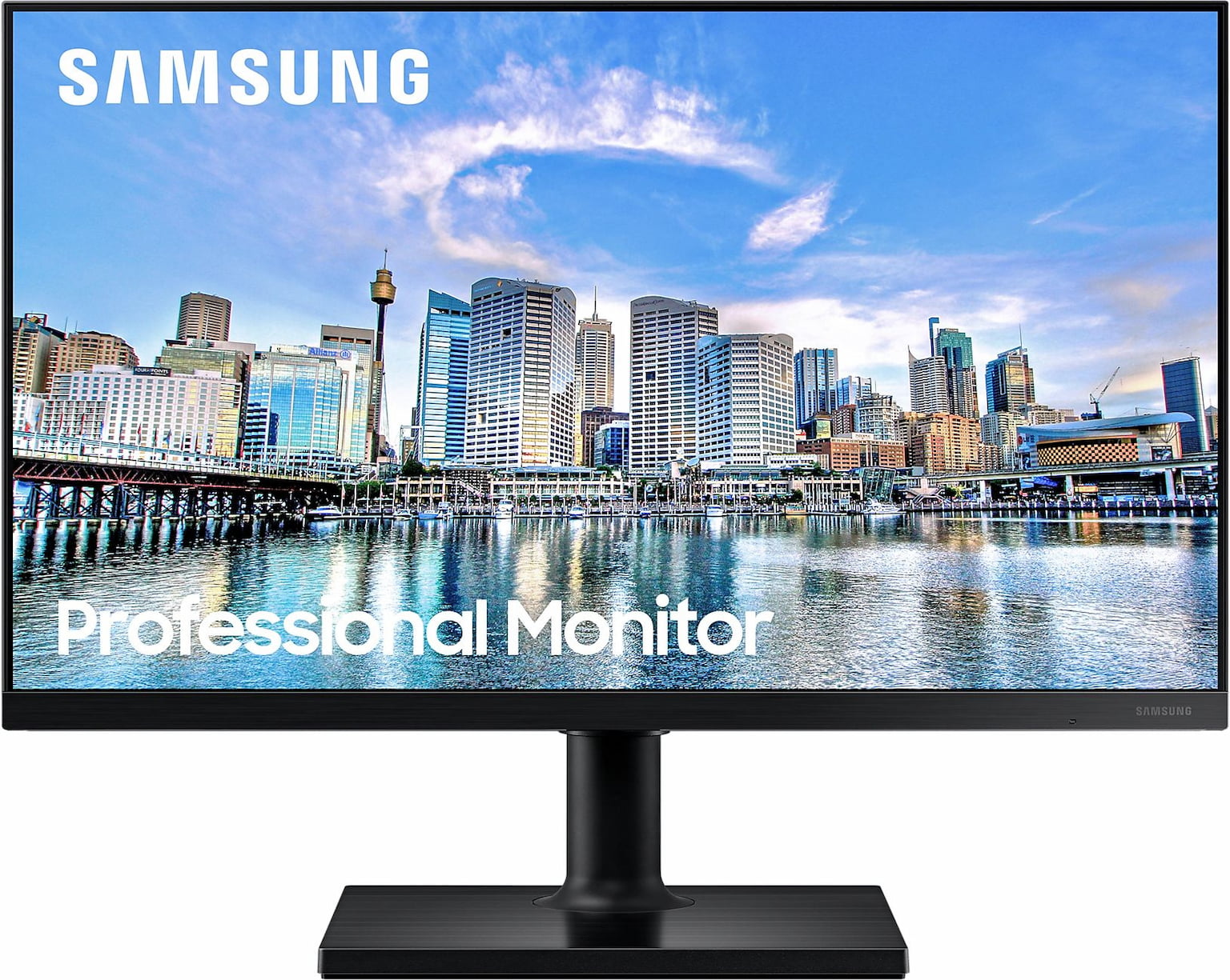 Монитор 23.8" Samsung F24T450FQI IPS 1920x1080, 75 Гц, 5 мс, 16:9, 250 кд/м2, 2xHDMI, 1xDP, USB, USB-B, 1x3.5 мм, черный