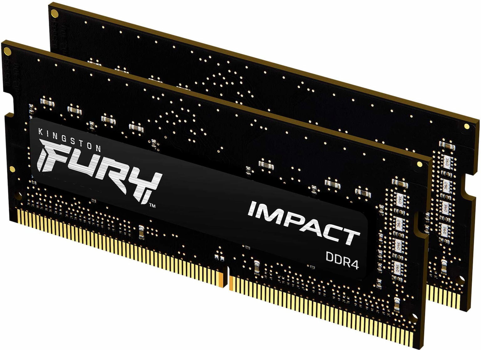 Оперативная память Kingston Fury Impact, DDR4, 16GB (2x8GB), 3200MHz, CL20, SO-DIMM
