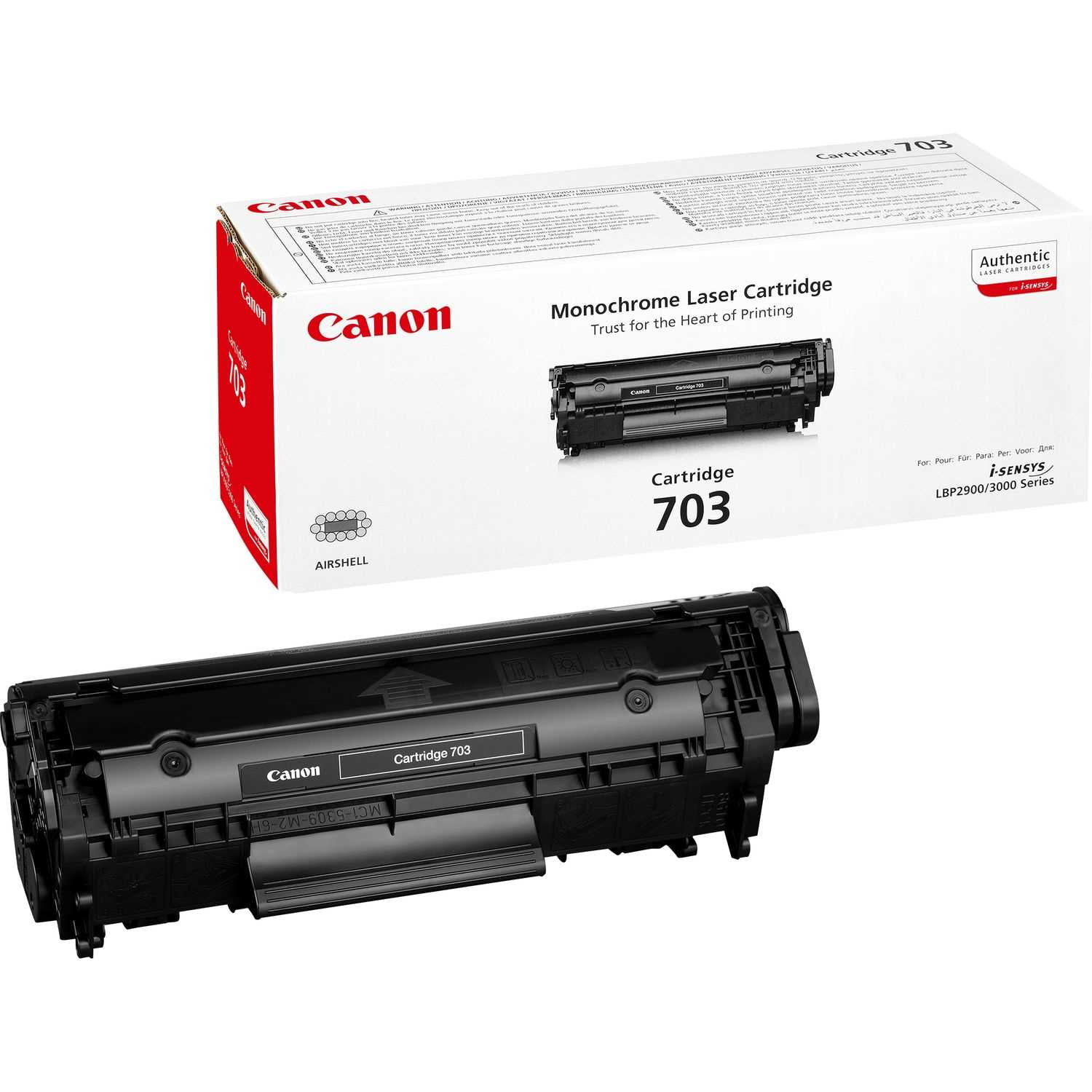 Картридж лазерный Canon 703 (7616A005) черный (2000 стр.) для Canon LBP-2900/3000
