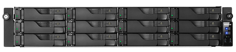 Сетевое хранилище ASUSTOR AS7112RDX 12BAY/Intel Xeon E-2224 3.4GHz up to 4.6GHz, 4Gb SO-DIMM DDR4, noHDD(HDD,SSD); 90IX01C1-BW3S10