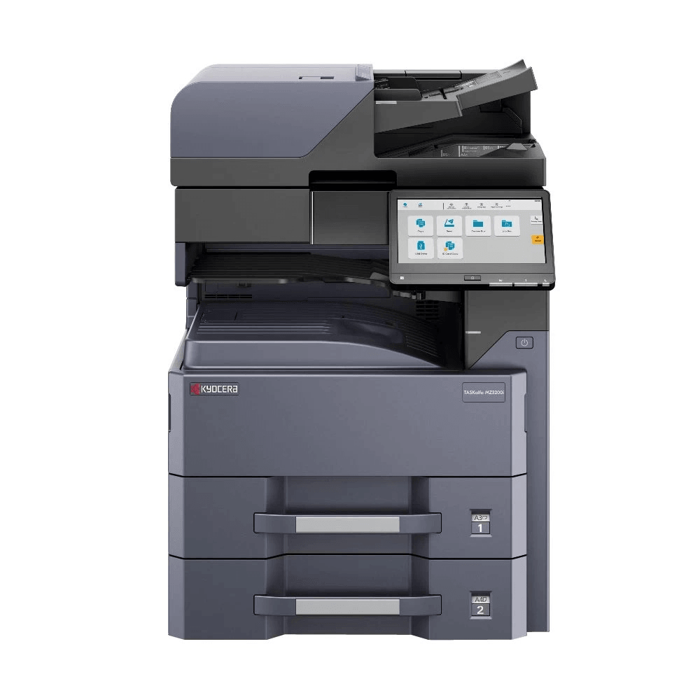 МФУ лазерное Kyocera TASKalfa MZ3200i (1102ZT3NL0), A3, ч/б, печ. до 32 стр/мин. (А4) до 17 стр/мин. (А3), 1200 x 1200 dpi (печать) 600 x 600 DPI (скан.), USB, RJ-45, NFC, Air Print