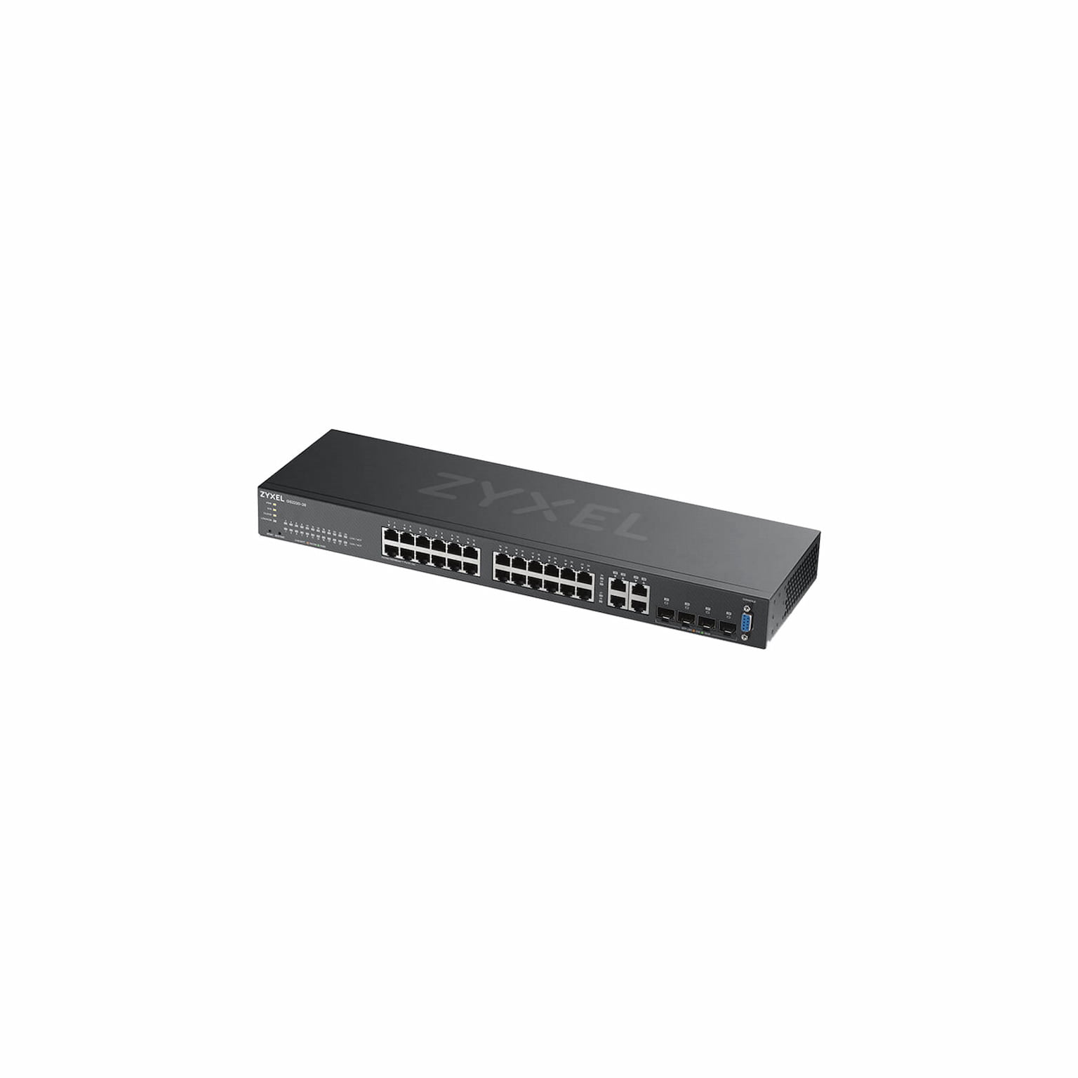 Коммутатор Zyxel GS2220-28, 24×1 Гбит/с + 4×Combo (SFP/RJ-45), L2, управляемый