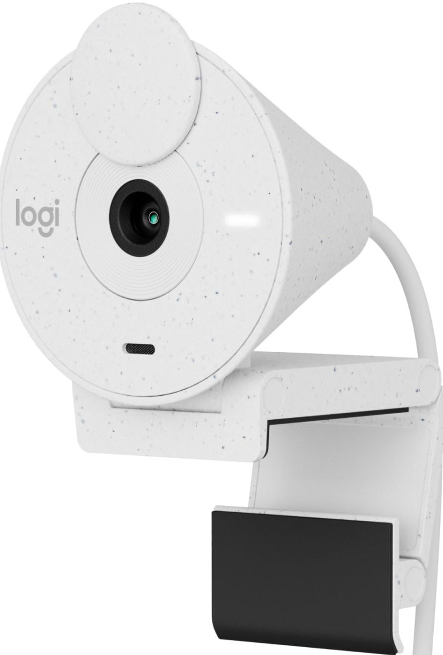 Веб-камера Logitech Brio 300 1920x1080, 30 кадр/с, USB Type-C, микрофон (шумоподавление), автоматическая фокусировка, автоосвещение, универсальное крепление белая