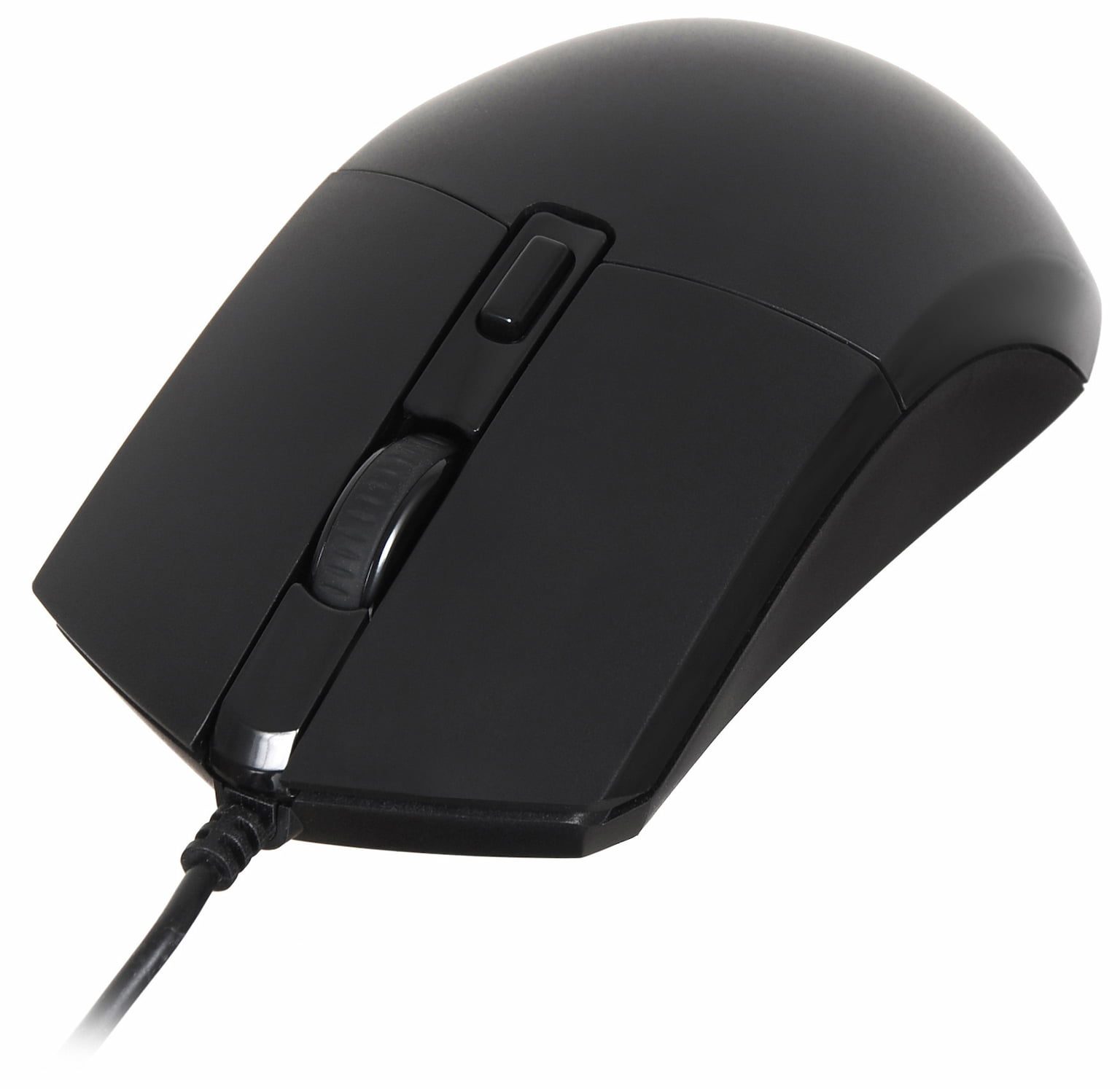 Мышь проводная Oklick 207M черный, 2400 dpi, USB, кнопки - 4