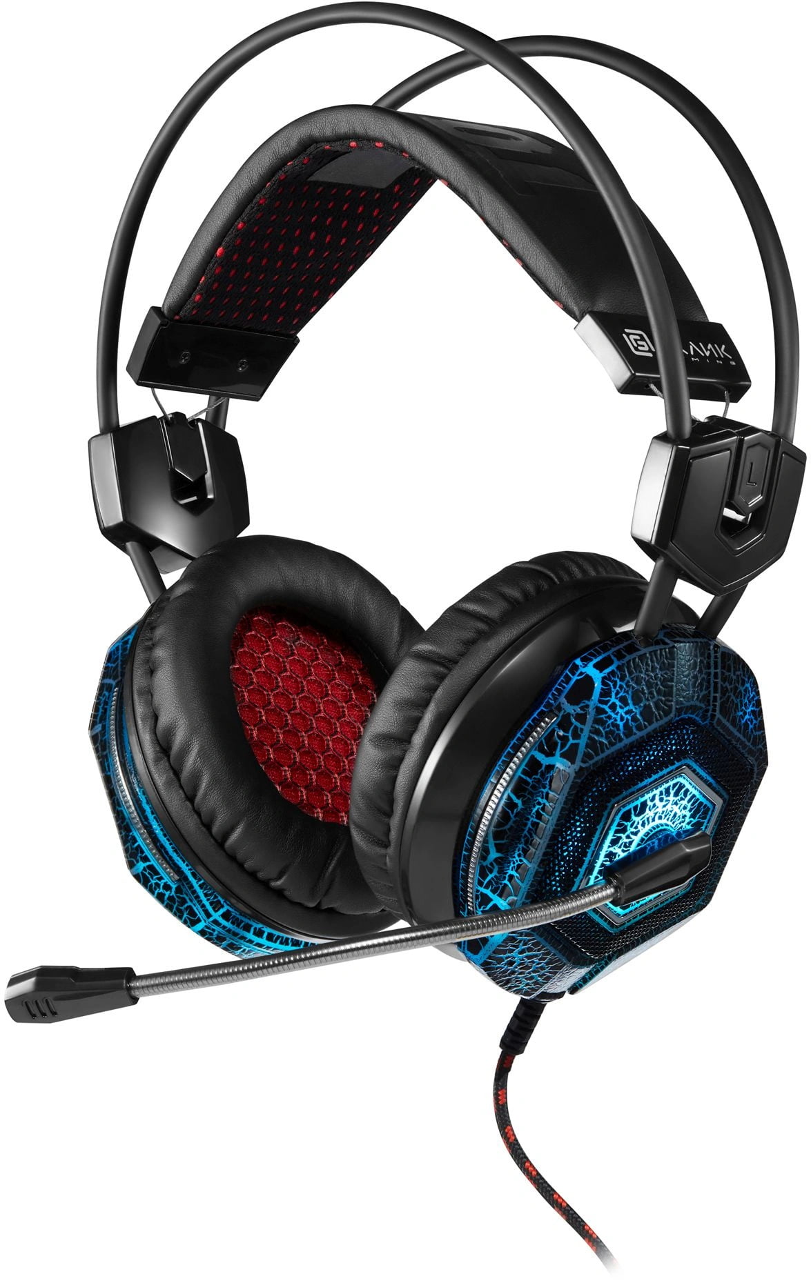 Гарнитура Oklick HS-L500G зелёный/чёрный, проводная, USB/3.5 мм