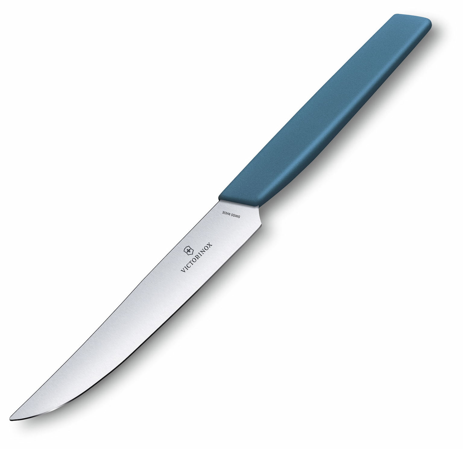 Нож кухонный Victorinox Swiss Modern (6.9006.122) стальной для стейка лезв.120мм прямая заточка синий