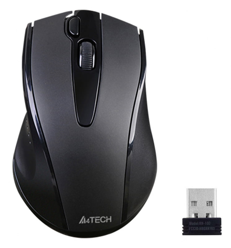 Мышь беспроводная A4Tech G9-500FS черный, 1000 dpi, USB Type-A, радиоканал, кнопки - 4
