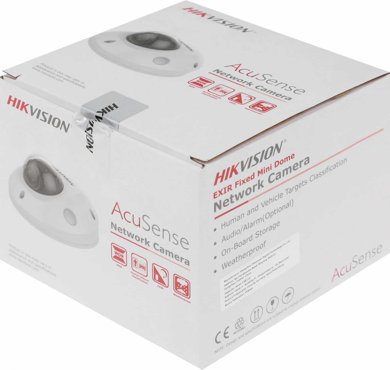 Камера видеонаблюдения IP Hikvision DS-2CD2543G2-IWS(2.8мм) 2.8-2.8мм корп.:белый
