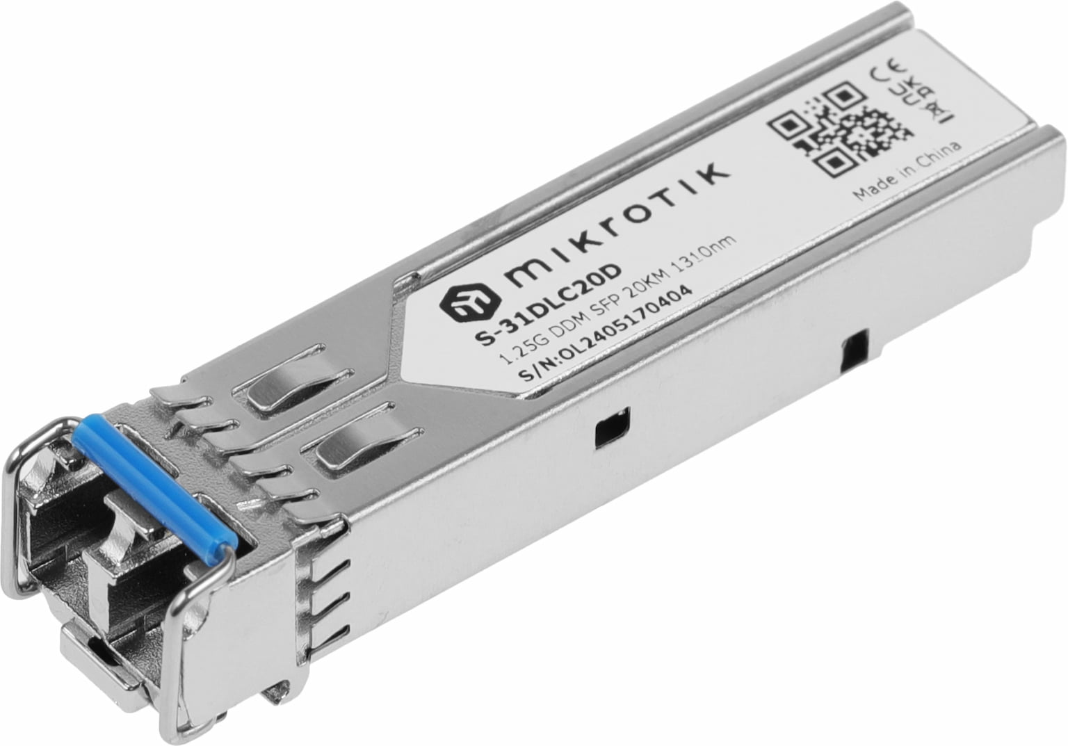 Трансивер Mikrotik S-31DLC20D SFP module 1.25G SM 20km 1310nm