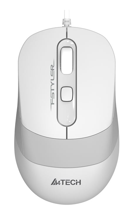 Мышь проводная A4Tech Fstyler FM10 белый, 1600 dpi, USB Type-A, кнопки - 4