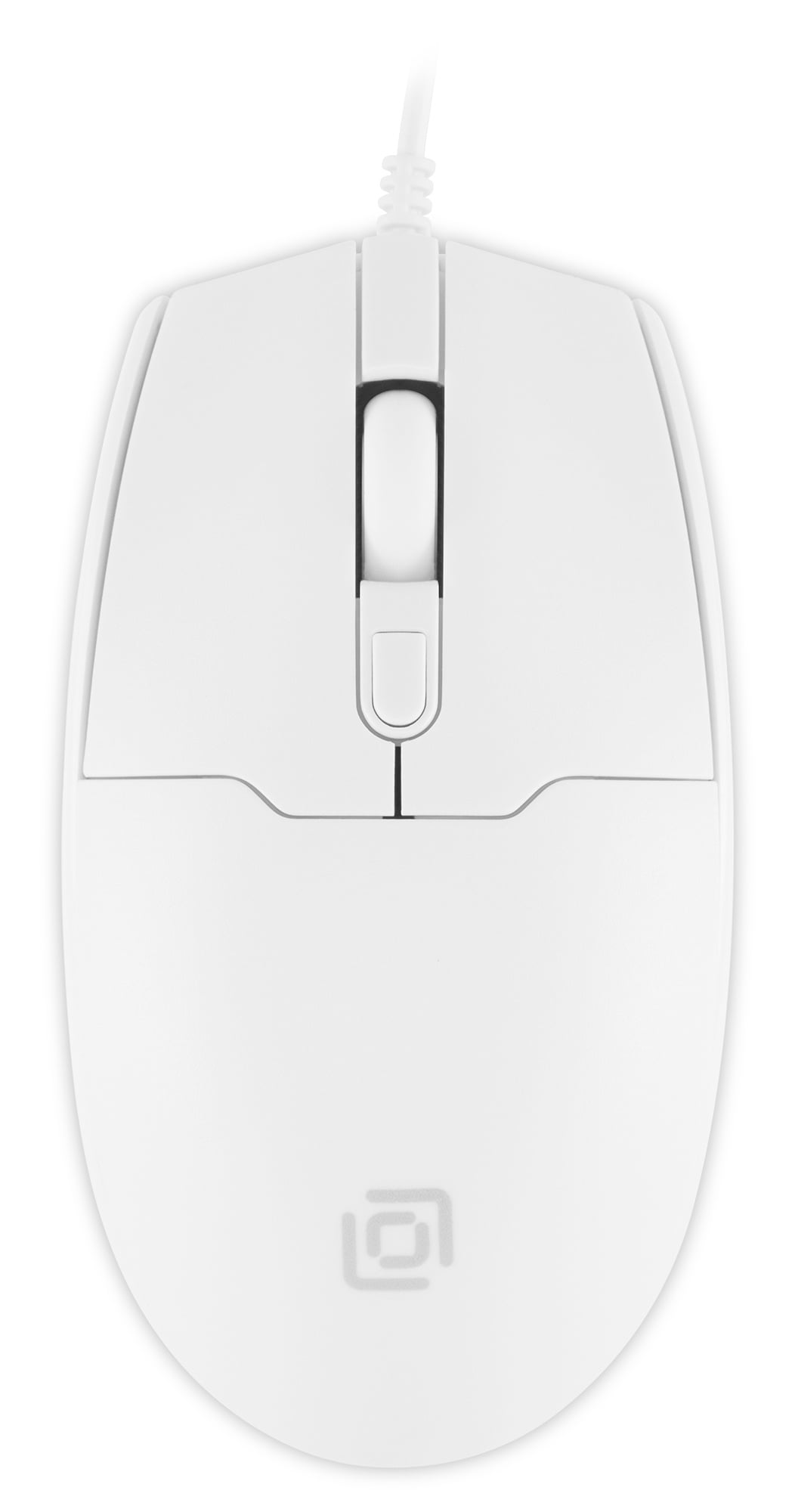 Мышь проводная Oklick 147M белый, 2000 dpi, USB, кнопки - 4