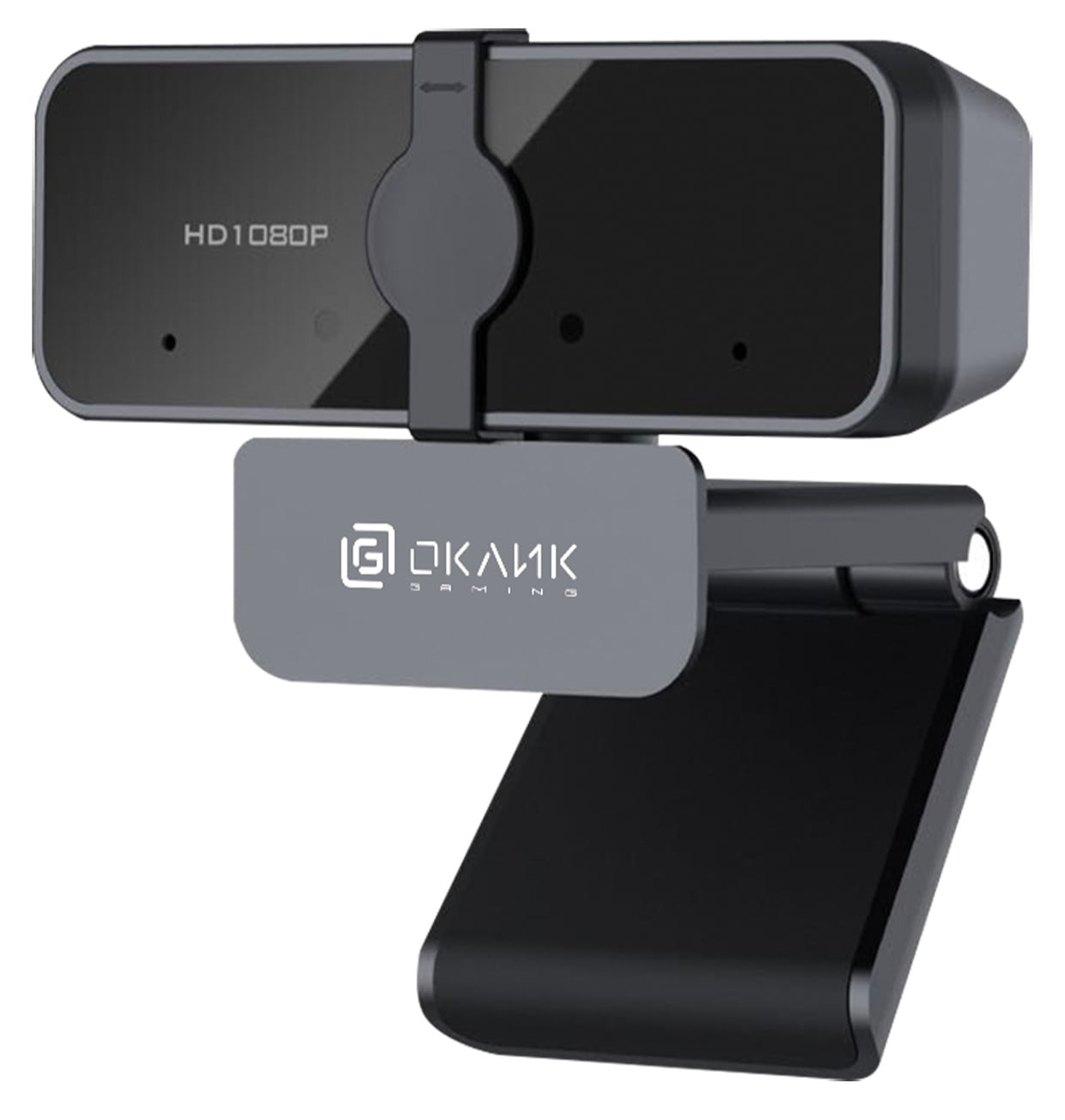 Веб-камера OKLICK OK-C21FH 1920x1080, 30 кадр/с, USB, микрофон (шумоподавление), крепление на мониторе