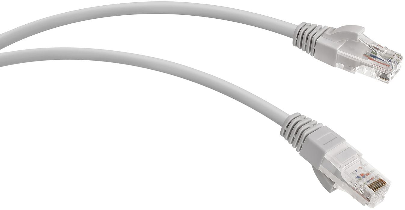 Патч-корд WRline WR-PC-RJ45-UTP-5E-2-GY UTP RJ-45 вил.-вилка RJ-45 cat.5e 2м серый LSZH (уп.:1шт)