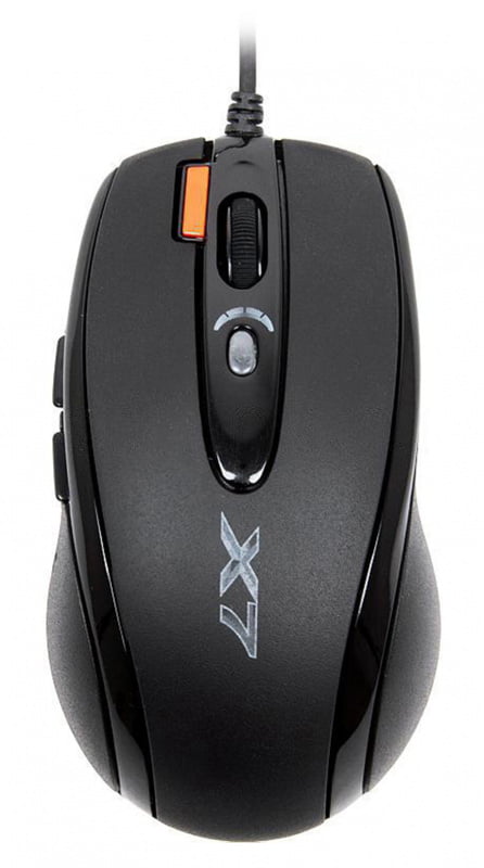 Мышь проводная A4Tech X-718BK черный, 3000 dpi, USB, кнопки - 7