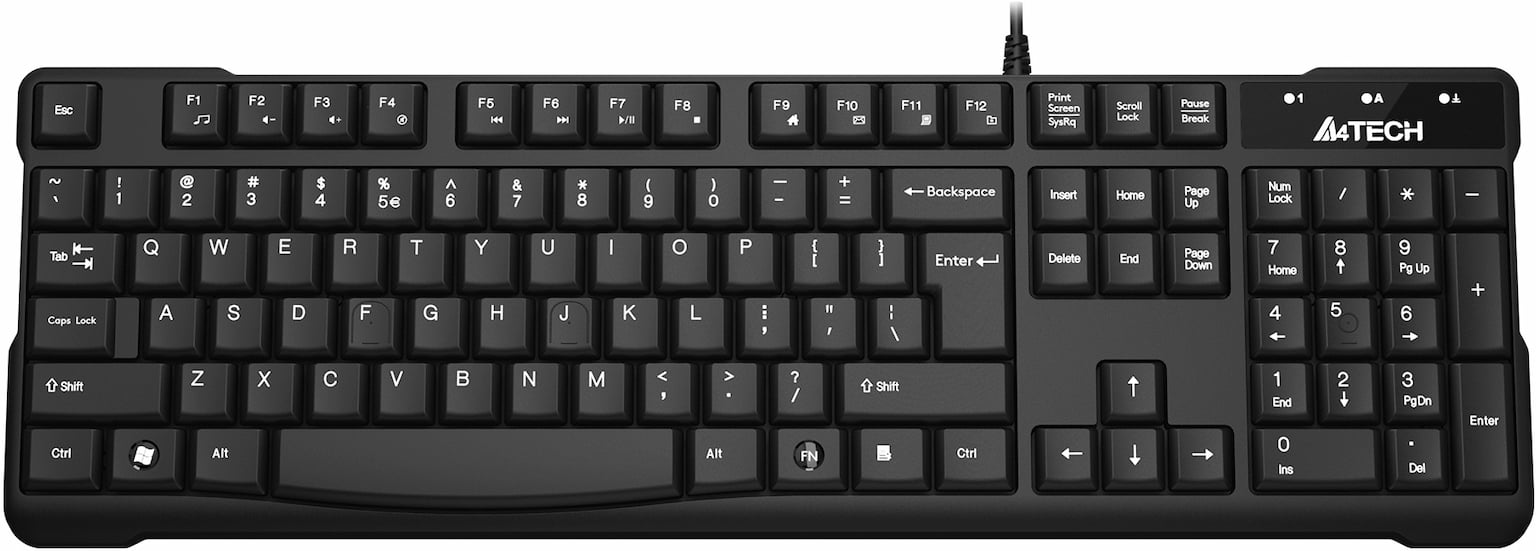 Клавиатура A4Tech KR-750 проводная, USB Type-A, чёрный