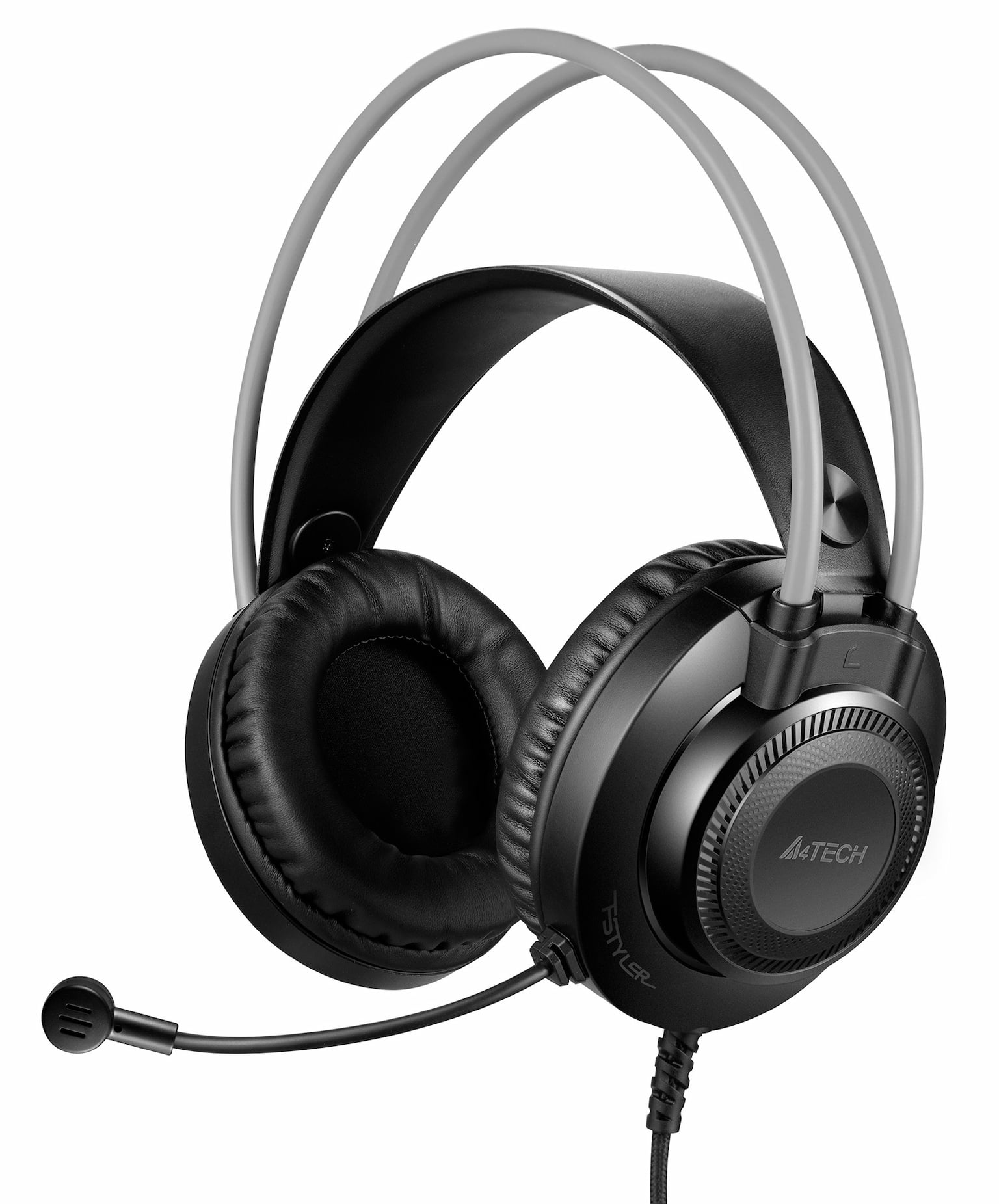 Гарнитура A4Tech Fstyler FH200i серый, проводная