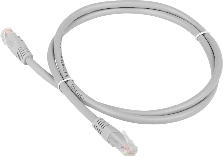 Патч-корд LANMASTER TWT-45-45-5.0/6-GY 5м UTP Cat 6 серый
