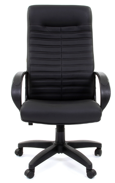 Кресло Chairman 480 LT черный, экокожа, 120 кг