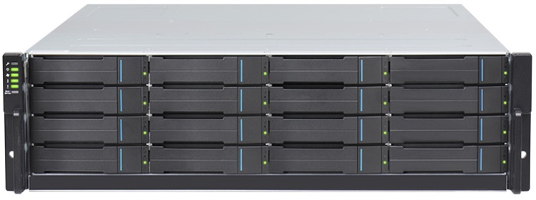 Система хранения данных EonStor GS 4000 Gen2 2U/25bay,dual redundant 4x12Gb/s SAS EXP,8x10Gbe/iSCSI(SFP+)+4xhost board,4x4Gb,2x(PSU+FanModule),2x(SuperCap.+Flash module),25xdrive trays,1xRackmount Kit (GS 4025R2CBF-D)