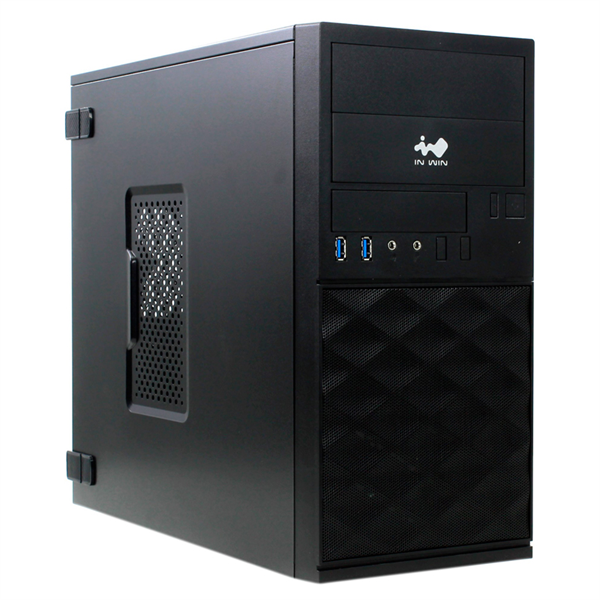 Компьютерный корпус Mini Tower InWin EFS052 Black 600W PM-600ATX U3*2 +A(HD)+ front fan holder+ Screwless mATX