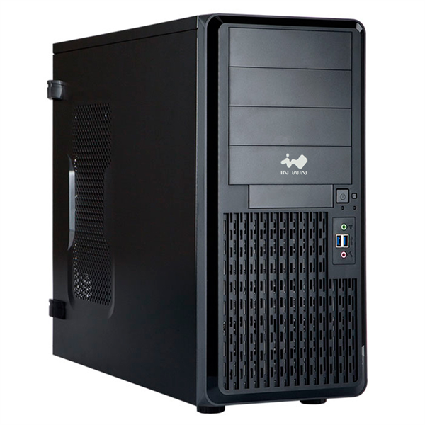 Компьютерный корпус Midi Tower InWin PE689 Black 650W B65E 80plus Bronze USB 3.0*2+A(HD)+front fan 120мм*1+rear fan 120мм*1+ 2*2SATA+1*1SATA/holes for SL20” RACKMOUNT