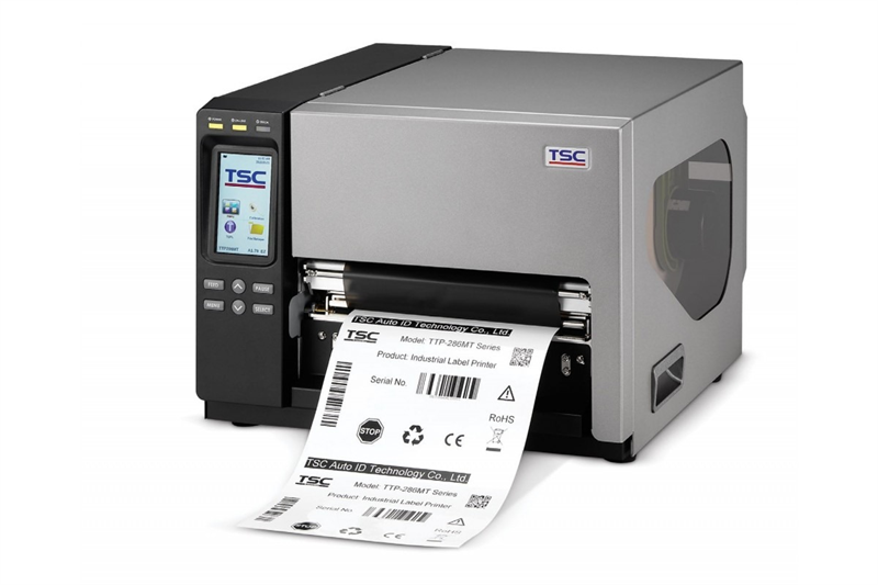 Принтер этикеток термотрансферный TSC TTP-286MT 203 dpi, 152 мм/сек, USB, Ethernet, USB-Host, RS-232, Centronics, черный/серый