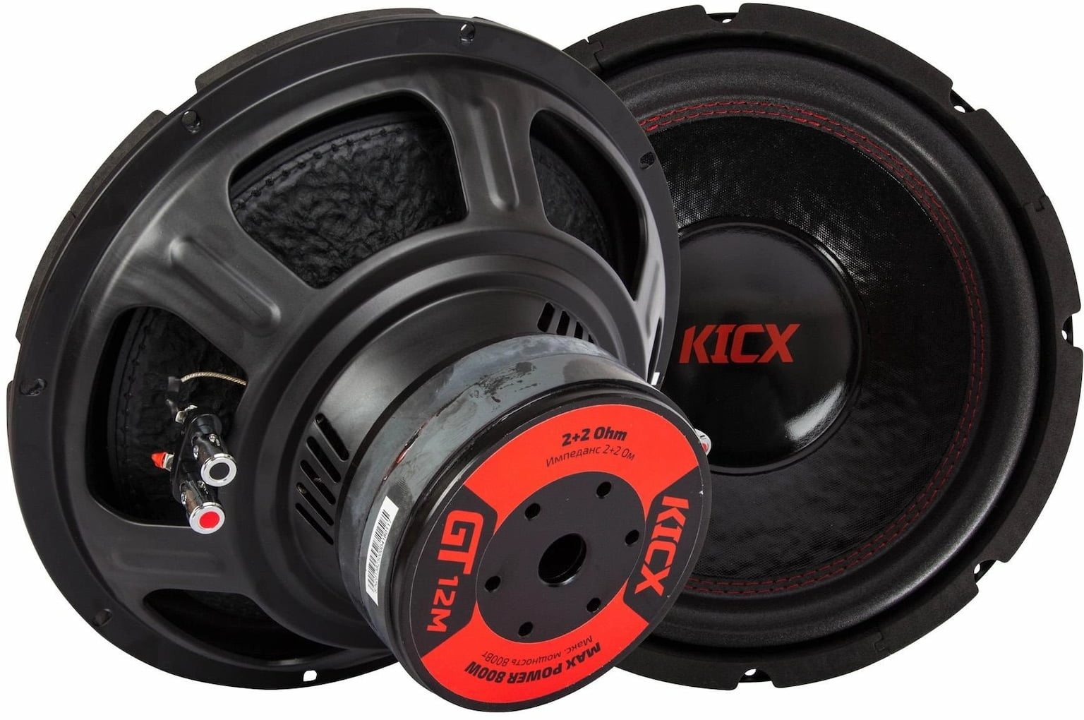 Сабвуфер автомобильный Kicx GT-12M 500Вт пассивный (30см/12")