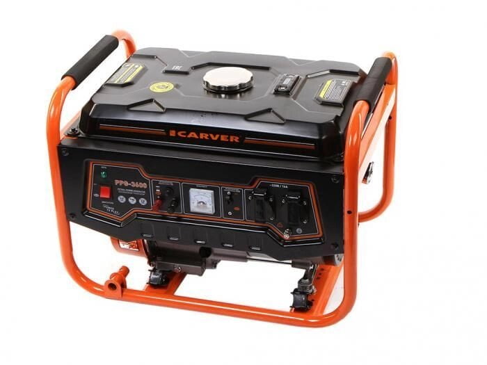 Электрогенератор бензиновый Carver PPG-3600, 2.8 кВт, 67 дБ, 40 кг