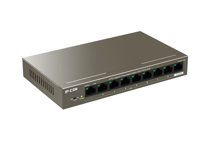 Коммутатор IP-COM G1109P-8-102W, 9×1 Гбит/с, неуправляемый