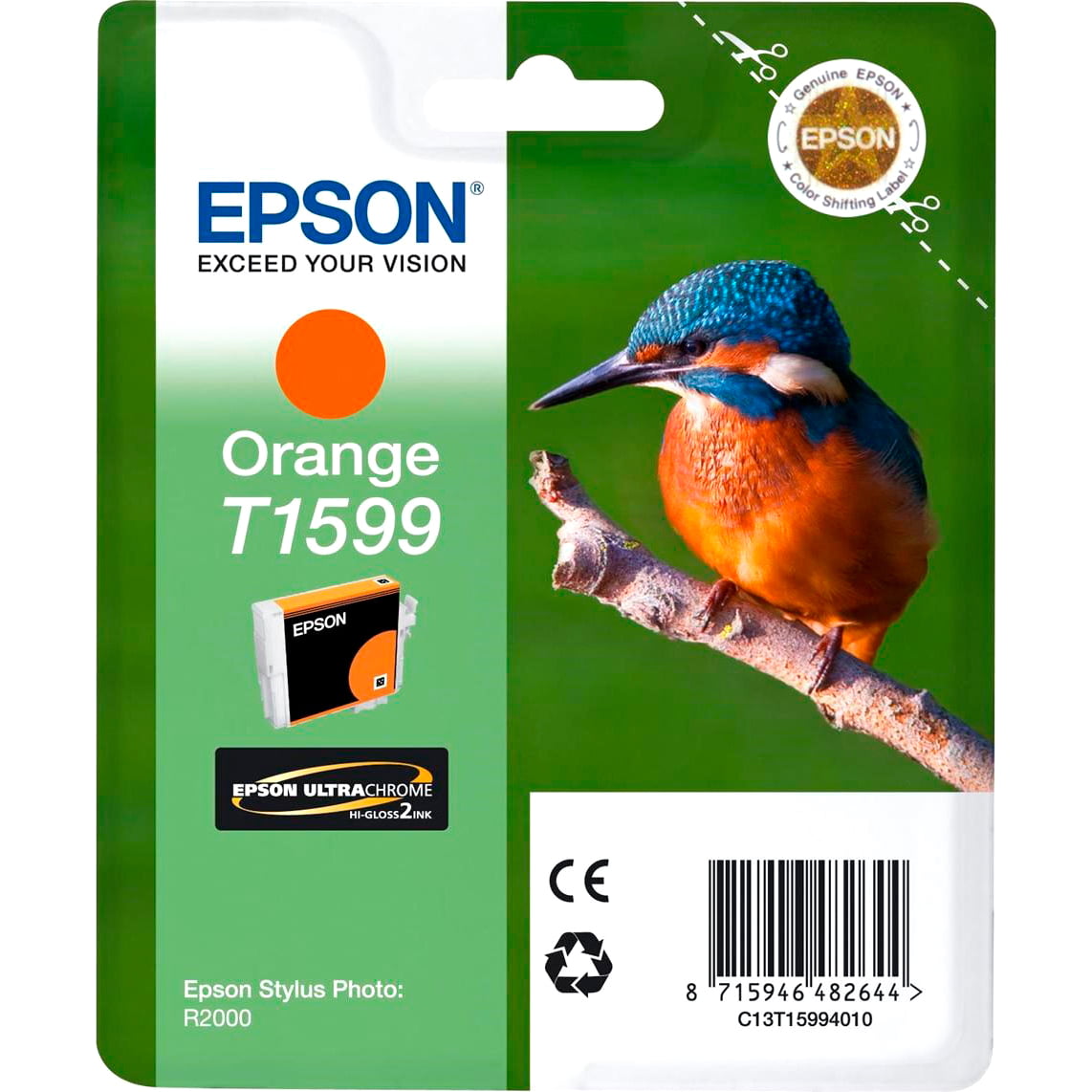 Картридж струйный Epson C13T15994010 оранжевый для Epson St Ph R2000