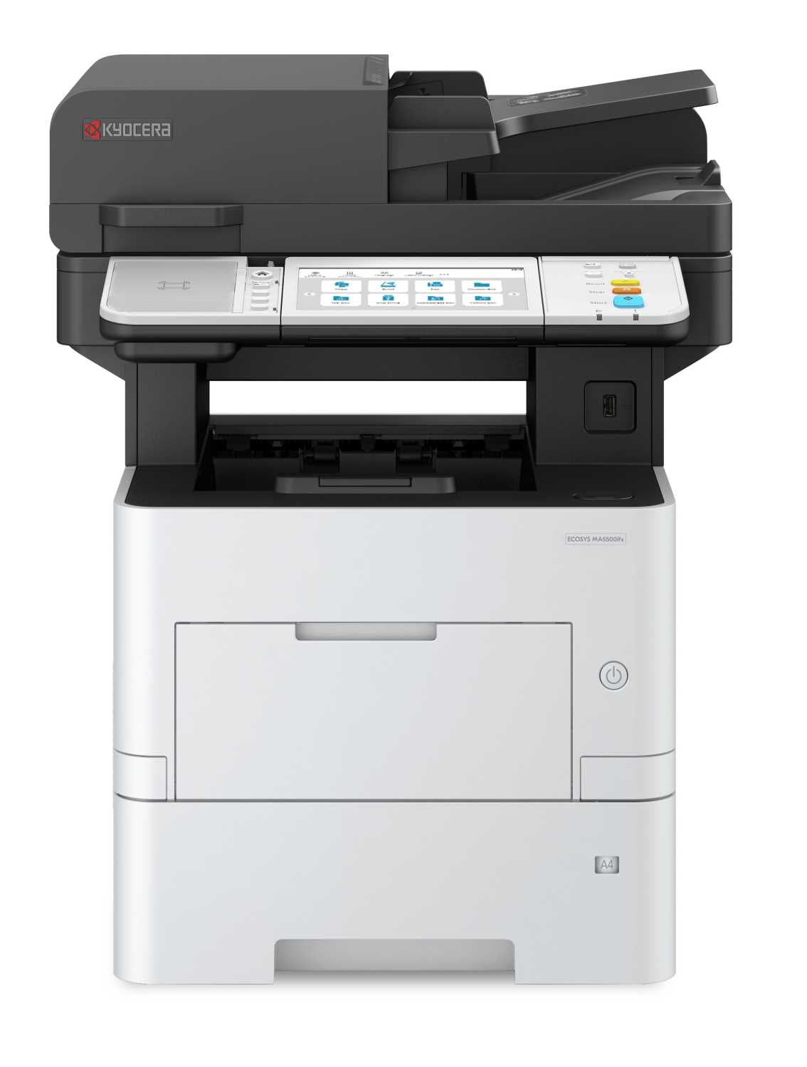МФУ лазерное Kyocera MA5500ifx (110C0Z3NL0), A4, ч/б, печ. до 55 стр/мин., скан. до 120 стр/мин. (ч/б) 80 стр/мин. цвет, 1200 x 1200 dpi (печать) 600x600dpi (скан.), USB, RJ-45, Air Print, Mopria