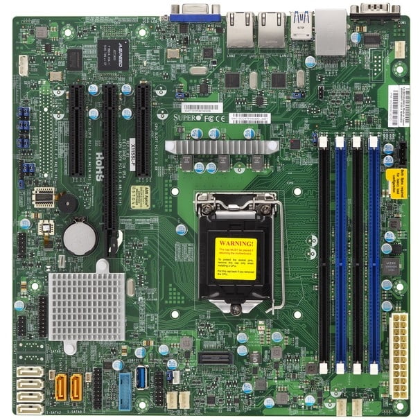 Материнская плата SuperMicro MBD-X11SSL-F-B Soc-1151 iC232 mATX 4xDDR4 6xSATA3 SATA RAID i210AT 2хGgbEth bulk