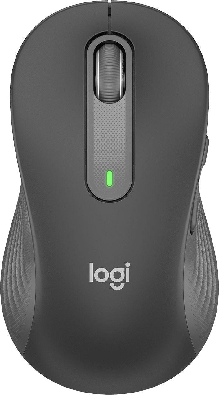 Мышь беспроводная Logitech Signature M650 L LEFT графитовый, 4000 dpi, радиоканал, Bluetooth, USB, кнопки - 5